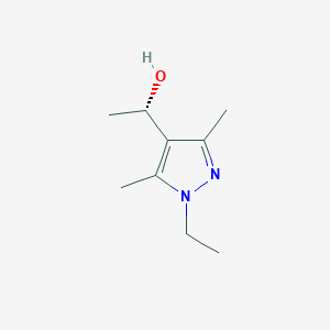 (S)-1-(1-Ethyl-3,5-dimethyl-1h-pyrazol-4-yl)ethan-1-ol