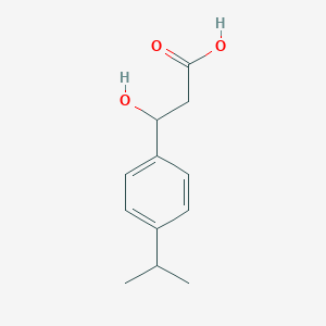 molecular formula C12H16O3 B13531272 3-Hydroxy-3-(4-isopropylphenyl)propanoic acid 