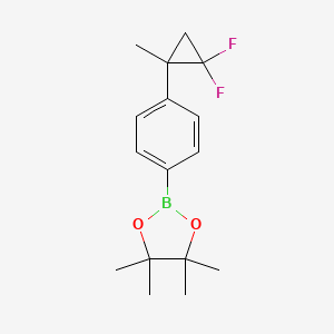 2-(4-(2,2-Difluoro-1-methylcyclopropyl)phenyl)-4,4,5,5-tetramethyl-1,3,2-dioxaborolane