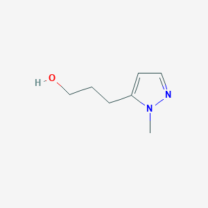 molecular formula C7H12N2O B13531284 3-(1-Methyl-1h-pyrazol-5-yl)propan-1-ol 