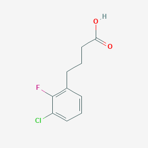 molecular formula C10H10ClFO2 B13531312 4-(3-Chloro-2-fluorophenyl)butanoic acid 