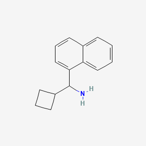 molecular formula C15H17N B13531325 Cyclobutyl(naphthalen-1-yl)methanamine 