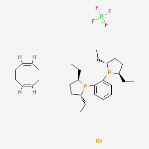 (1Z,5Z)-cycloocta-1,5-diene;(2R,5R)-1-[2-[(2R,5R)-2,5-diethylphospholan-1-yl]phenyl]-2,5-diethylphospholane;rhodium;tetrafluoroborate