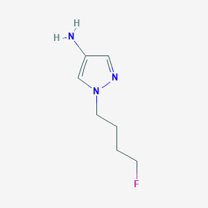 molecular formula C7H12FN3 B13531335 1-(4-fluorobutyl)-1H-pyrazol-4-amine 