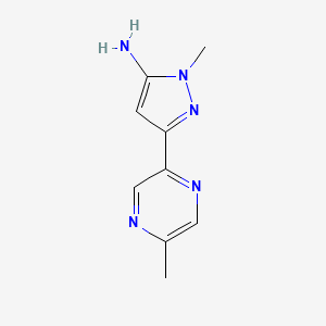 1-Methyl-3-(5-methyl-2-pyrazinyl)-1H-pyrazol-5-amine