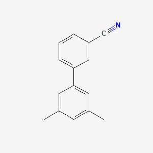 molecular formula C15H13N B1353134 3-(3,5-二甲苯基)苯甲腈 CAS No. 713079-19-7