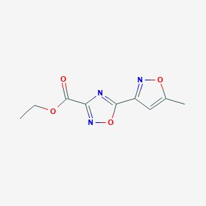 Ethyl 5-(5-methylisoxazol-3-yl)-1,2,4-oxadiazole-3-carboxylate