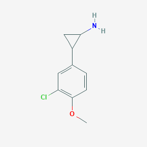 2-(3-Chloro-4-methoxyphenyl)cyclopropan-1-amine