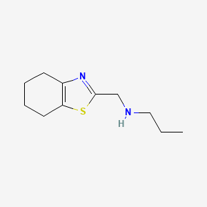 n-((4,5,6,7-Tetrahydrobenzo[d]thiazol-2-yl)methyl)propan-1-amine