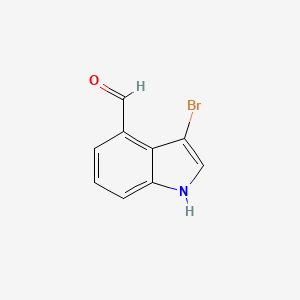 molecular formula C9H6BrNO B13531404 3-bromo-1H-indole-4-carbaldehyde 