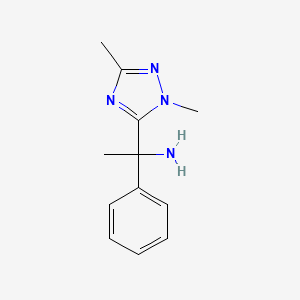 1-(1,3-Dimethyl-1h-1,2,4-triazol-5-yl)-1-phenylethan-1-amine