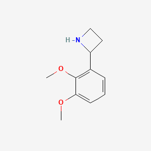 molecular formula C11H15NO2 B13531416 2-(2,3-Dimethoxyphenyl)azetidine 