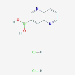 1,5-naphthyridin-3-ylboronic acid;dihydrochloride