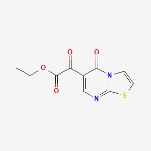 molecular formula C10H8N2O4S B13531450 Ethyl 2-oxo-2-(5-oxo-5H-thiazolo[3,2-a]pyrimidin-6-yl)acetate 