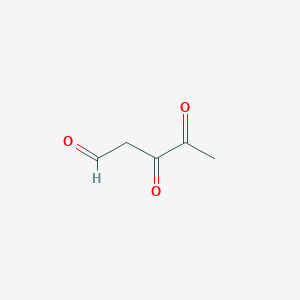 molecular formula C5H6O3 B13531466 3,4-Dioxopentanal CAS No. 88499-41-6