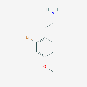 molecular formula C9H12BrNO B13531516 2-(2-Bromo-4-methoxyphenyl)ethan-1-amine 