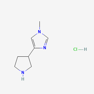 1-methyl-4-(pyrrolidin-3-yl)-1H-imidazole hydrochloride