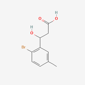 3-(2-Bromo-5-methylphenyl)-3-hydroxypropanoic acid