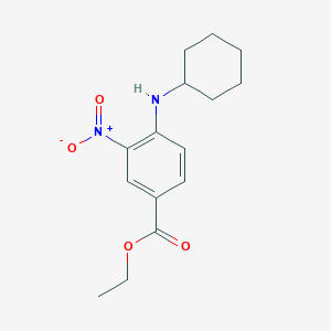 molecular formula C15H20N2O4 B1353160 4-(环己基氨基)-3-硝基苯甲酸乙酯 CAS No. 87815-77-8