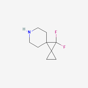 molecular formula C9H13F2N B13531607 10,10-Difluoro-7-azadispiro[2.0.54.13]decane 