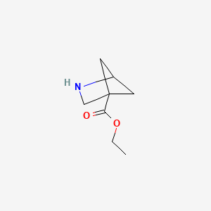 molecular formula C8H13NO2 B13531618 Ethyl 2-azabicyclo[2.1.1]hexane-4-carboxylate 