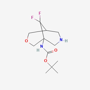 tert-butyl N-{9,9-difluoro-3-oxa-7-azabicyclo[3.3.1]nonan-1-yl}carbamate