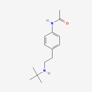 molecular formula C14H22N2O B13531636 n-(4-(2-(Tert-butylamino)ethyl)phenyl)acetamide 