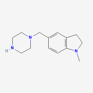 1-Methyl-5-(piperazin-1-ylmethyl)indoline