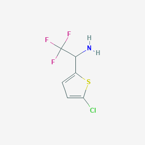 1-(5-Chlorothiophen-2-yl)-2,2,2-trifluoroethan-1-amine