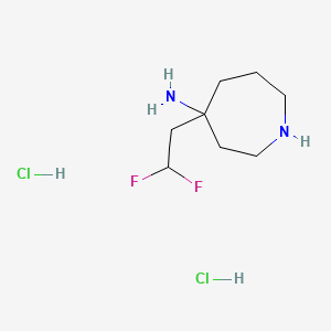 4-(2,2-Difluoroethyl)azepan-4-aminedihydrochloride