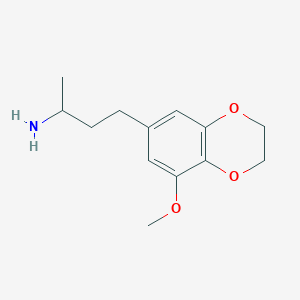 4-(8-Methoxy-2,3-dihydrobenzo[b][1,4]dioxin-6-yl)butan-2-amine