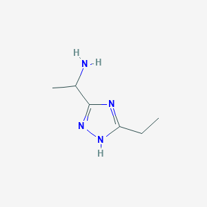 1-(5-Ethyl-1h-1,2,4-triazol-3-yl)ethan-1-amine