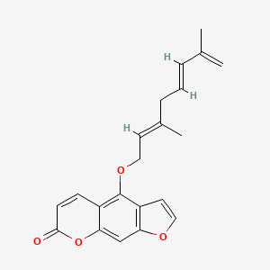 B1353175 4-[(2E,5E)-3,7-dimethylocta-2,5,7-trienoxy]furo[3,2-g]chromen-7-one CAS No. 88206-51-3
