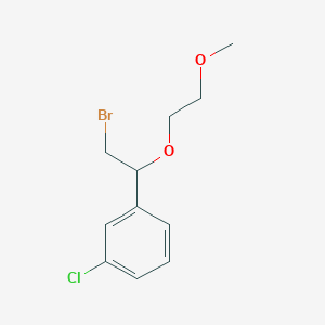 1-(2-Bromo-1-(2-methoxyethoxy)ethyl)-3-chlorobenzene