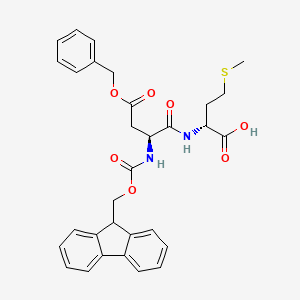 molecular formula C31H32N2O7S B13531769 ((s)-2-((((9h-Fluoren-9-yl)methoxy)carbonyl)amino)-4-(benzyloxy)-4-oxobutanoyl)-d-methionine 