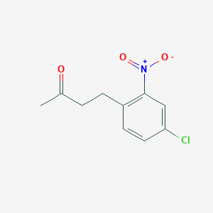 molecular formula C10H10ClNO3 B13531775 4-(4-Chloro-2-nitrophenyl)butan-2-one 