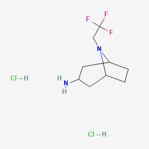 8-(2,2,2-trifluoroethyl)-8-azabicyclo[3.2.1]octan-3-aminedihydrochloride,Mixtureofdiastereomers