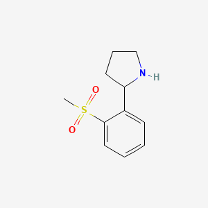 2-(2-Methanesulfonylphenyl)pyrrolidine