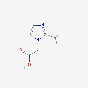 molecular formula C8H12N2O2 B1353181 (2-异丙基-咪唑-1-基)-乙酸 CAS No. 876717-08-7