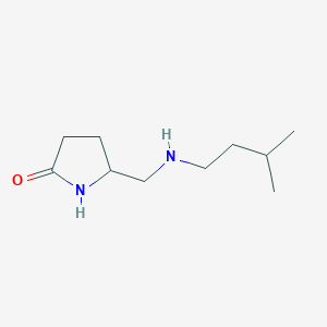 molecular formula C10H20N2O B13531822 5-((Isopentylamino)methyl)pyrrolidin-2-one 