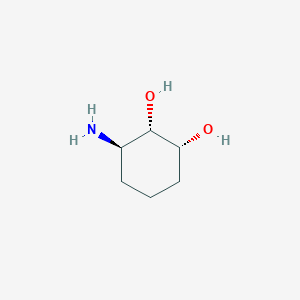 molecular formula C6H13NO2 B13531833 (1R,2S,3R)-3-aminocyclohexane-1,2-diol 