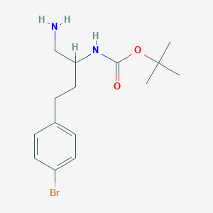 Tert-butyl (1-amino-4-(4-bromophenyl)butan-2-yl)carbamate