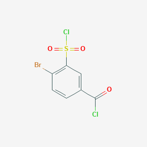 4-Bromo-3-chlorosulfonylbenzoyl chloride