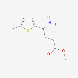 molecular formula C10H15NO2S B13531863 Methyl 4-amino-4-(5-methylthiophen-2-yl)butanoate 