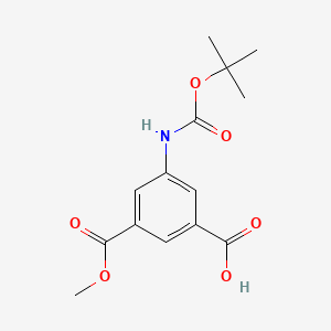 3-{[(Tert-butoxy)carbonyl]amino}-5-(methoxycarbonyl)benzoicacid