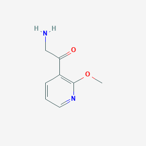 molecular formula C8H10N2O2 B13531879 2-Amino-1-(2-methoxy-3-pyridinyl)ethanone 