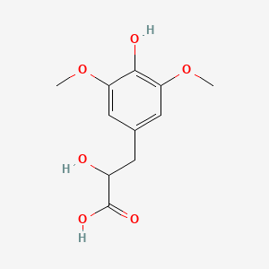 molecular formula C11H14O6 B13531907 2-Hydroxy-3-(4-hydroxy-3,5-dimethoxyphenyl)propanoic acid 