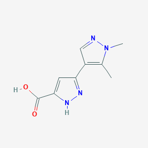 B1353195 1',5'-Dimethyl-2H,1'H-[3,4']bipyrazolyl-5-carboxylic acid CAS No. 1033431-24-1