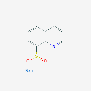 molecular formula C9H6NNaO2S B13531961 Sodium Quinoline-8-sulfinate 