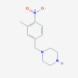 molecular formula C12H17N3O2 B13531982 2-Methyl-4-(piperazin-1-ylmethyl)aniline 